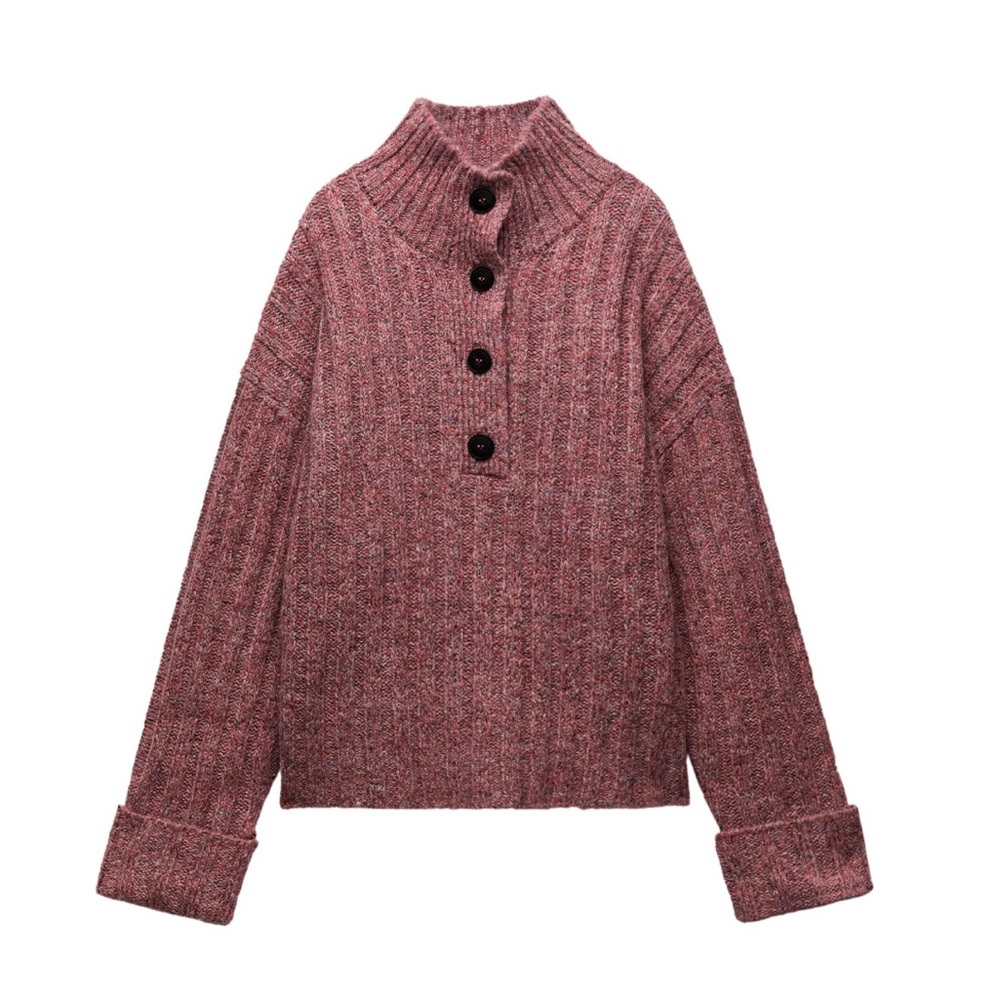 Zara Redish Turtle Neck Sweater